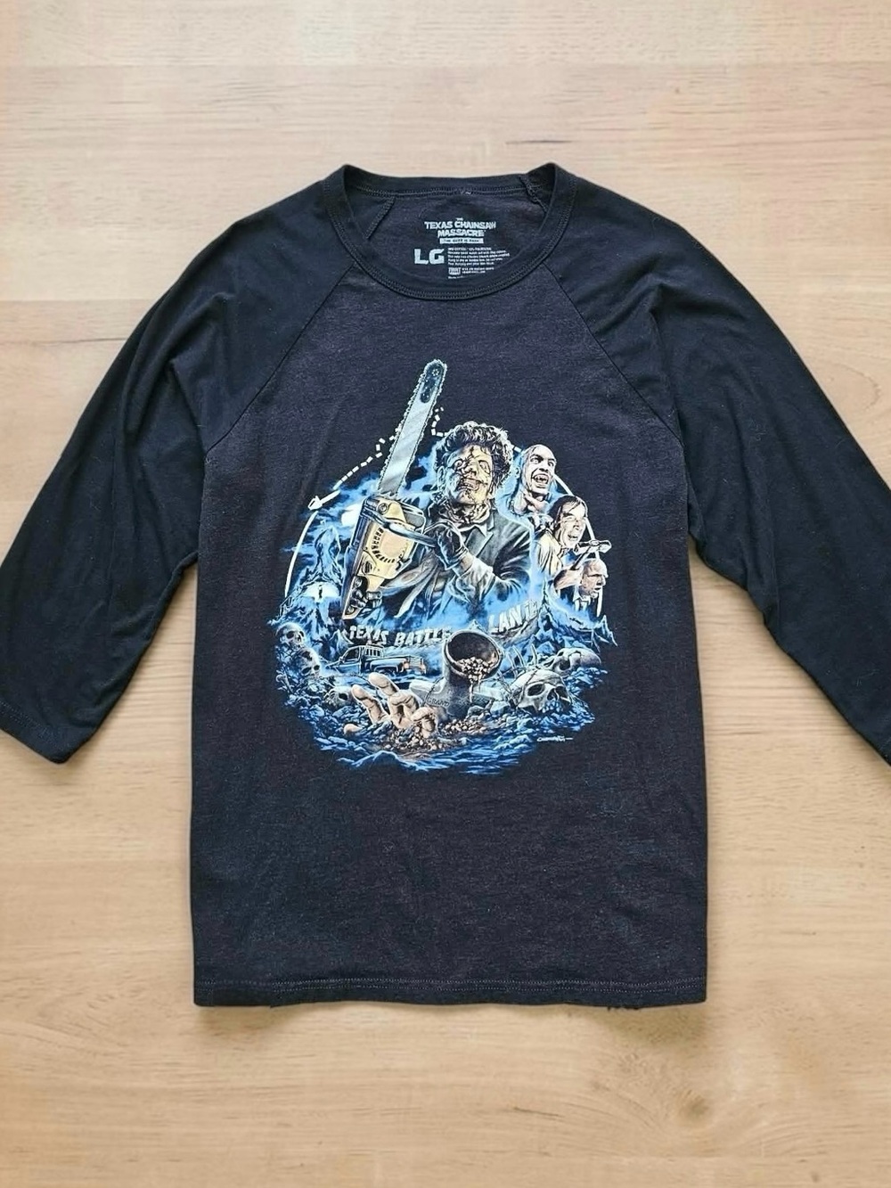 Fright Rags Texas Chainsaw Raglan Graphic Tee